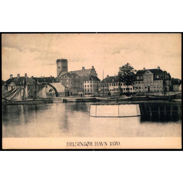 Helsing&oslash;r Havn 1870 - Knud Nielsen u/n