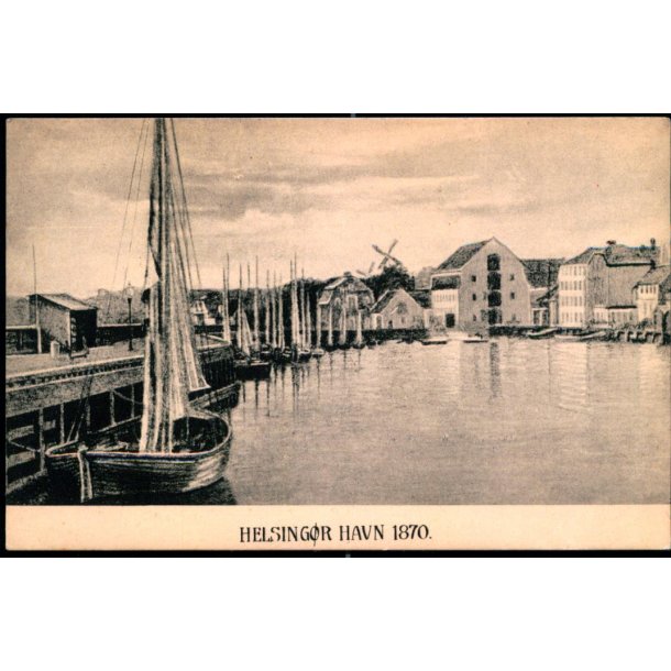 Helsing&oslash;r Havn 1870 - Knud Nielsen u/n