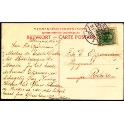 Helsing�r - Havnen med "Holger Danske" og F�rgen - V.M. 15