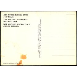 Hovedbaneg&aring;rden - Det Store Bistro Bord "Ta - Selv - u/n