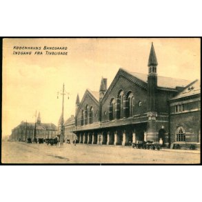 Københavns Banegaard - Indgang fra Tivoligaden - Dansk Lystrykkeri 1132