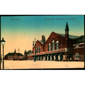 København - Banegaardens Ankomsthal og Posthuset - Ed. F. & Ph. 705