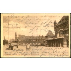 Hovedindgangen til K&oslash;benhavns Banegaard - Dansk Lystrykkeri 1129