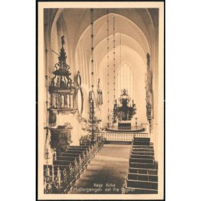 Køge Kirke - Midtergangen set fra Orglet - Valdemar Breums 11443