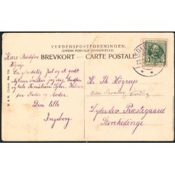 Kolding - Banegaarden med Bergs Statue -W.& M 916