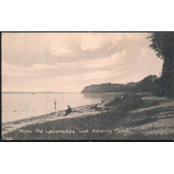 Motiv fra L&oslash;verodde ved Kolding Fjord - Stender 6997