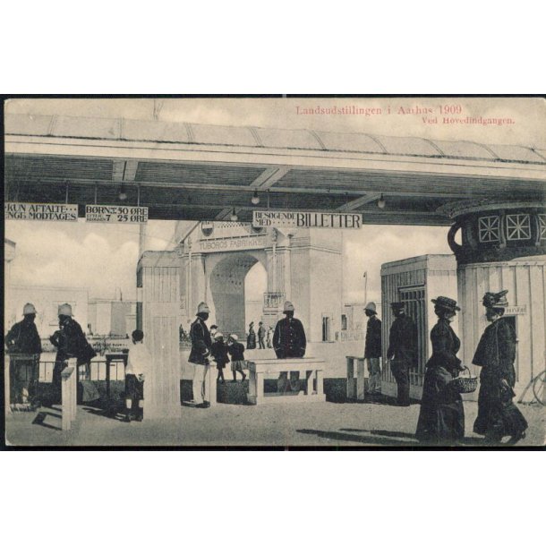 Fra Landsudstillingen i Aarhus 1909 - Ved Hovedindgangen - J.J.N. 3498 - 2det Oplag