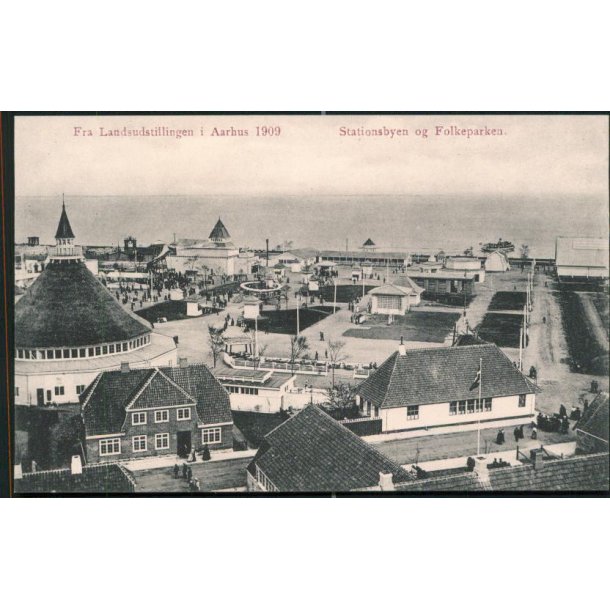 Fra Landsudstillingen i Aarhus 1909 - Stationsbyen og Folkeparken - J.J.N. 3415
