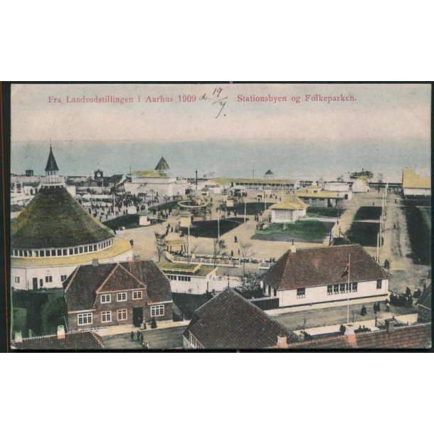Fra Landsudstillingen i Aarhus 1909 - Stationsbyen og Folkeparken - J.J.N. 4375
