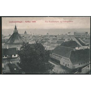 Fra Landsudstillingen i Aarhus 1909 - Stationsbyen og Folkeparken - J.J.N. 3725