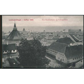 Fra Landsudstillingen i Aarhus 1909 - Stationsbyen og Folkeparken - J.J.N. 3725