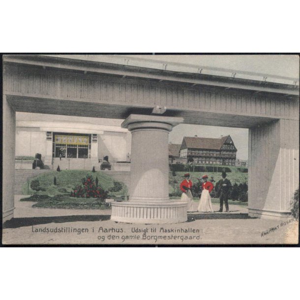 Landsudstillingen i Aarhus - Udsigt til Maskinhallen og den gamle Borgmestergaard. - Bang &amp; Gluud 18404