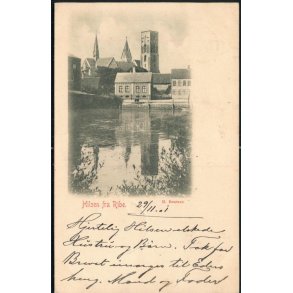Hilsen fra Ribe - H.Bentzon - Brugt 1901