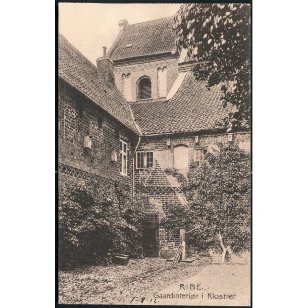 Ribe - Gaardinterir fra Klosteret - Chr. L. Grottrup 1885