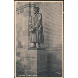 Ribe - Hans Tausens Statue -Ribe bog - 85776