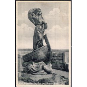 Ribe - Dronning Dagmar paa Slotsbanken - Turistkiosken 2968