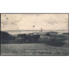 Udsigt over Bregnet Kirke og Kal&oslash; Ruin - HHO 4506