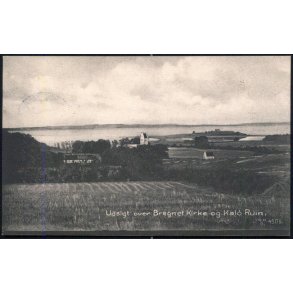 Udsigt over Bregnet Kirke og Kal&oslash; Ruin - HHO 4506