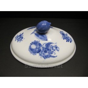 Blå Blomst Flettet - Låg til terin - Indvindig randmål 20 x 15,4 cm. (lxb) - RC. 8054