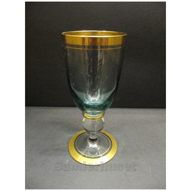Gyldenholm Hvidvinsglas Gr&oslash;n H:14,2 ccm.