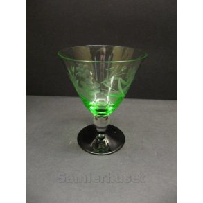 Rio Hvidvinsglas. Lysegr�n H: 95 mm.