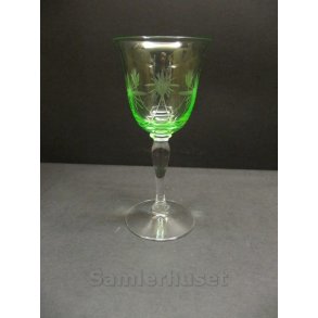 Gl.Paris Hvidvinsglas, lysgrn H:138 mm.