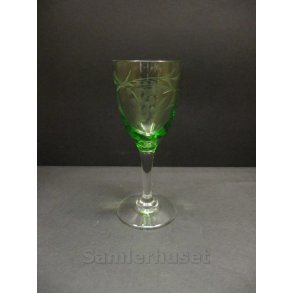 Stella Hvidvinsglas. Gr&oslash;n H:150 mm.